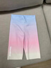 NICKYBABY女童鯊魚(yú)褲夏季薄款兒童外穿打底褲中大童冰絲女孩七分褲速干褲子 1768漸變粉鯊魚(yú)褲 130 曬單實(shí)拍圖