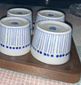 陶趣居日本原裝進(jìn)口釉下彩碗碟盤日式餐具蒼十草花紋碗碟日式家用餐具 蒼十草二人食9件 曬單實(shí)拍圖