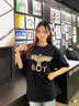 BOY LONDON【暗黑羅盤】春夏男女同款燙金印花潮牌短袖T恤N01906 黑印金 L 曬單實(shí)拍圖