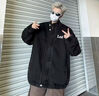 Lee Srtroi潮牌復(fù)古做舊水洗牛仔夾克男女ins街頭寬松情侶百搭春秋季外套 淺黃泥色 XL （建議130-145斤） 曬單實(shí)拍圖