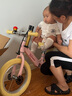 361度兒童平衡車2-3-6歲小孩滑步車鎂合金車架輕便騎行帶腳托寶寶禮物 輻條輪【櫻檸粉】鎂合金車架 14寸（身高約100-140cm） 曬單實拍圖
