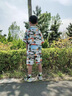 G.DUCKKIDS小黃鴨男童夏季套裝兒童服裝男孩子短袖襯衫海邊度假夏威夷沙灘服 藍(lán)色芭蕉葉款 130 尺碼7~8歲【120-130cm】cm 曬單實(shí)拍圖