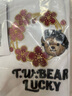 Teenie Weenie小熊短袖T恤女2025年春夏新款刺繡學(xué)院風(fēng)短袖打底衫上衣 曬單實(shí)拍圖