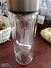 【?京東物流配送】高硼硅雙層玻璃杯大容量泡茶杯水杯子茶水分離 【活動】 350ml 1只 曬單實拍圖