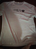 登森奧奧夏季白色冰絲薄款短袖t恤女新款半袖體恤亮片寬松上衣打底衫 白色（一支玫瑰） 2XL 建議130-145斤 曬單實(shí)拍圖