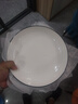 8英寸深盤陶瓷餐具玄月盤白蓮花盤子家用陶瓷餐具陶瓷盤子飯盤 2只玄月8英寸盤 曬單實拍圖