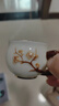 FANCYCHIC主杯帶把茶杯個(gè)專用手柄把手茶杯小號(hào)陶瓷茶杯家用精致豪華 羊脂玉瓷-浮雕梅花杯 80mL 曬單實(shí)拍圖