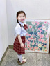 緣妕凌1283六一中小學生幼兒園詩歌朗誦校服合唱演出服班服園服服裝套裝 贈女款長袖套裝配 100 曬單實拍圖