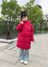 波司登（BOSIDENG）25年新款羽絨服男女兒童中長款5A抗菌4防連帽厚外套T250246914DS 奧秘紅|1769 120 /60 曬單實拍圖