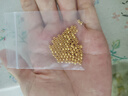 吾皇老金黃金古法金珠足金999DIY配件手鏈項(xiàng)鏈小金珠路路通散珠情侶手串 約0.15g 曬單實(shí)拍圖