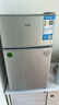 奧克斯小冰箱家用小型迷你冷藏冷凍兩用出租房宿舍用節(jié)能省電寢室辦公室電冰箱 【熱賣款 升級凈化去味】22A126DW銀 曬單實拍圖