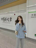 芭芙達(dá)妮藍(lán)色圓領(lǐng)厚衛(wèi)衣女春秋季2025早秋新款加絨加厚寬松外套無(wú)帽女裝 霧霾藍(lán)(半愛(ài)心黑:春秋款) M :85-105斤 曬單實(shí)拍圖
