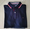 TOMMYBULL美國tommy湯米純棉男士短袖POLO衫純色翻領(lǐng)商務(wù)休閑夏季Polo衫男 藏青 彩邊款 L(150-170斤) 曬單實(shí)拍圖