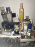 雙慶化妝品收納盒家用桌面梳妝臺護膚品化妝刷收納箱帶鏡子防塵收納柜 帶化妝鏡【奶白色】透明 曬單實(shí)拍圖