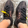 阿迪達(dá)斯 Yeezy350黑武士夏日透氣男女椰子休閑鞋 HQ6319 43 曬單實(shí)拍圖