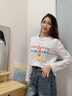 MJ STYLE純棉長(zhǎng)袖t恤女2025秋季新款時(shí)尚百搭親膚透氣圓領(lǐng)打底衫內(nèi)搭上衣 曬單實(shí)拍圖