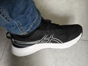 asics亞瑟士男鞋跑步鞋秋冬季新款網(wǎng)面透氣運動(dòng)鞋子男艾斯克斯減震跑鞋 黑色/白色-003 42 曬單實(shí)拍圖
