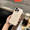 英凱倫 蘋果16promax手機殼新款透明簡約無邊框小眾iPhone15plus高端創(chuàng)意輕薄保護套 蘋果16promax-深空黑 曬單實拍圖