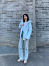 波司登（BOSIDENG）新款羽絨服七夕禮物女款保暖防風(fēng)舒適顯瘦短款厚冬季外套 凈水藍|5981-歐若風(fēng)-店長推薦 M 165/88A 【110斤-120斤】 曬單實拍圖