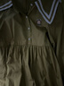 唐獅（TonLion）2025夏女櫻桃小丸子海軍領(lǐng)長(cháng)袖連衣裙 曬單實(shí)拍圖