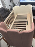 babycare嬰兒床拼接大床實(shí)木無(wú)漆床可移動(dòng)新生多功能兒童床寶寶床 【4檔高度-適配大床】卡洛粉 曬單實(shí)拍圖