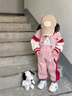 G.DUCKKIDS女小童秋裝兔子棒球服套裝2023新款春秋裝休閑網(wǎng)紅百搭衛(wèi)褲倆件套 圖片色 90 cm 曬單實(shí)拍圖