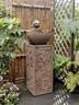 荷府家居 家居中式復(fù)古祥云展示柱方形裝飾柱子 客廳玄關(guān)仿石柱墩子花盆栽底座 【青云直上】90.5cm高*1根 曬單實拍圖