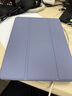 唯少【帶筆槽】適用iPad 5/6保護套9.7英寸2018/2017款蘋(píng)果ipadair2/1平板保護殼三折全包防摔皮套 薰衣草紫【升級筆槽款】蜂窩三折皮套 iPad 2018/17/5/6【9.7英 曬單實(shí)拍圖
