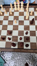 冠小二國際象棋小學(xué)生兒童磁性便攜實(shí)木棋盤比賽用棋類 大號39CM丨磁性丨送書+雙后+袋子 曬單實(shí)拍圖