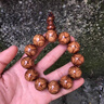 研檀正宗海南黃花梨手串紋鬼臉對(duì)眼虎皮紋油梨老料男女把件交玩佛珠 海黃油梨對(duì)眼20mm*12顆【臻品】 曬單實(shí)拍圖