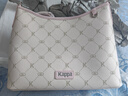Kappa卡帕新款正品大容量托特包女包單肩包斜挎包通勤包HOBO腋下水桶包 奶芙粉 曬單實(shí)拍圖