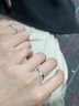 貓狗日記情侶對戒純銀戒指女夜光足銀開口戒男款周年結(jié)婚生日禮物 貓魚之戀對戒+精美禮盒包裝 曬單實拍圖