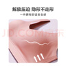 愛慕（Aimer）內(nèi)衣女文胸舒適無鋼圈高彈抗菌薄杯背心式文胸紅色本命年AM176142 裸膚色 S (160) 曬單實(shí)拍圖