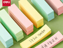得力（deli）12本4色分條便利貼 76*19mm 便簽紙/ 記事貼/ 自粘留言本P66307 曬單實拍圖