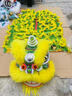 風(fēng)雷動黃色成人3號雙人全套舞獅道具標(biāo)準(zhǔn)南獅醒獅表演羊毛獅子頭道具 曬單實(shí)拍圖