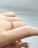 中國黃金（CHINA GOLD）古法素圈黃金戒指女士足金情侶對戒求婚七夕情人節(jié)禮物送女友老婆 古法素圈戒指約0.5g【甄選禮盒】 9#圈口 曬單實拍圖