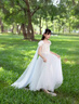 PureShare蓬紗館 兒童艾莎公主裙2025新款女童連衣裙夏季禮服生日 冰晶公主裙 110 曬單實拍圖