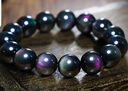 石玥珠寶精品14mm彩虹眼天然黑曜石手串本命年轉運珠水晶手鏈男女士款 曬單實拍圖