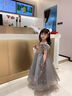 思妙星灰姑娘千金風女童晚禮服生日公主裙兒童高端主持人鋼琴演奏演出服 灰色長款 160 曬單實拍圖