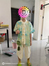 羅蒙漢服男童中國風(fēng)兒童新中式古裝演出服 山水色男童唐裝套裝 130 曬單實(shí)拍圖