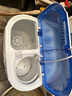 小鴨迷你洗衣機 半自動(dòng)雙缸桶洗衣機 母嬰兒童寶寶洗衣機小型 2.5KG 蘭色加厚款【藍光+240W功率+不銹鋼脫水桶】 曬單實(shí)拍圖