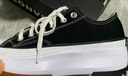 匡威（Converse）官方 Run Star Hike低幫帆布流星厚底鞋黑色168816C 黑色/168816C 38 曬單實(shí)拍圖
