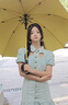 愛上雨超大號(hào)雙人傘防暴雨德國(guó)品質(zhì)長(zhǎng)柄加厚加固抗風(fēng)暴雨專用直桿傘男士 防水套120CM直柄-配色傘架-黑黃 曬單實(shí)拍圖