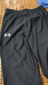安德瑪（Under Armour）童裝兒童長褲大童休閑褲透氣戶外活動百搭男童運(yùn)動褲242108619 黑色 160 曬單實(shí)拍圖