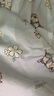 果殼（Gukoo）睡裙夏季小鹿斑比冰藍(lán)吊帶睡裙新款冰絲睡衣女家居服套裝B 小鹿斑比泡泡袖睡裙 M 曬單實拍圖