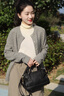 MARIE CLAIRE輕奢大牌包包女包奢侈品2025女士單肩斜挎包通勤手提包七夕禮物 黑色 現(xiàn)貨 夏季新款送labubu掛飾 曬單實(shí)拍圖