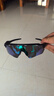 歐克利Oakley Radar Ev雷達9208公路車運動跑步偏光太陽騎行眼鏡 磨砂黑綠框偏光譜銳智寶石綠鏡片 曬單實拍圖