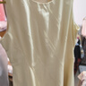 自巧【悅己小白裙】小個子斜裁白色連衣裙女夏2025夏新款無袖裙子 奶油黃 M （4碼） 曬單實拍圖