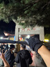 KAILAS男款全指徒步手套 KM2554101 玄青黑 M 曬單實(shí)拍圖