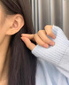 Lnieer925銀小方塊銀耳釘男女2025新款養(yǎng)耳洞銀耳環(huán)耳骨釘洗睡免摘耳飾 金色小方塊耳釘【通體925銀】 曬單實(shí)拍圖